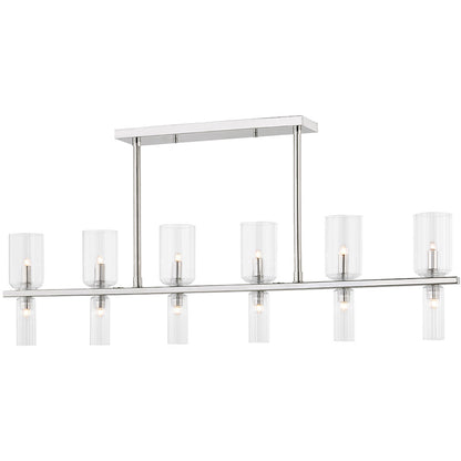 Mitzi 12 Light Linear in Polished Nickel H384912-PN