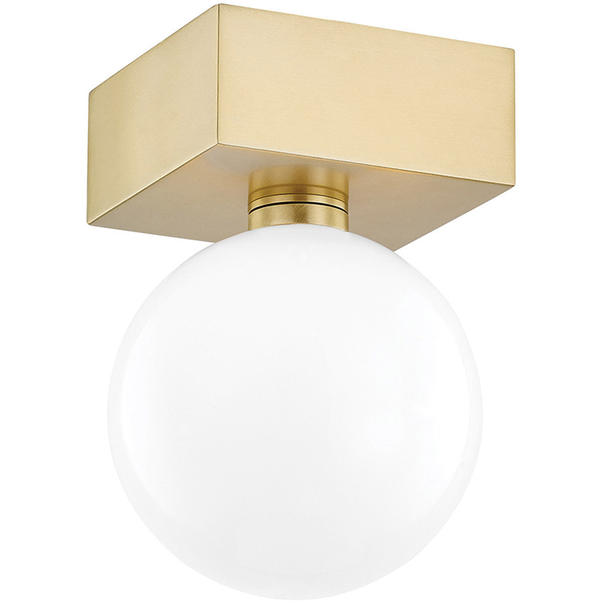 Mitzi 1 Light Flush Mount in Aged Brass H385501-AGB