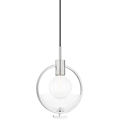 Mitzi 1 Light Pendant in Polished Nickel H387701-PN