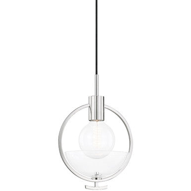 Mitzi 1 Light Pendant in Polished Nickel H387701-PN