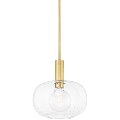 Mitzi 1 Light Pendant in Aged Brass H403701-AGB