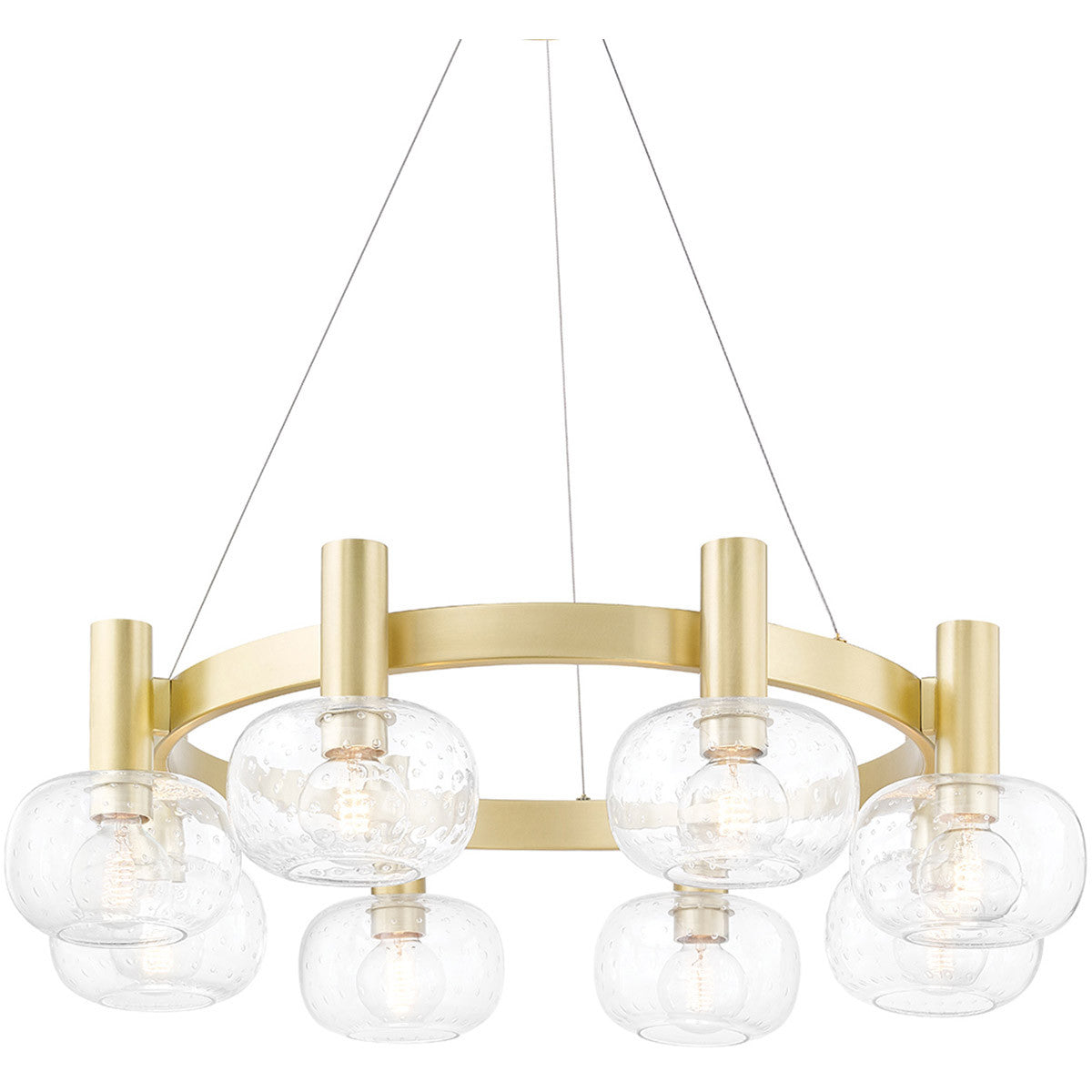 Mitzi 8 Light Chandelier in Aged Brass H403808-AGB