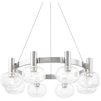 Mitzi 8 Light Chandelier in Polished Nickel H403808-PN