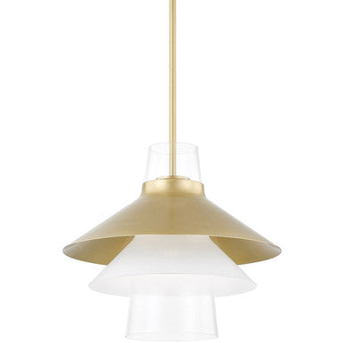 Mitzi 1 Light Pendant in Aged Brass H404701L-AGB