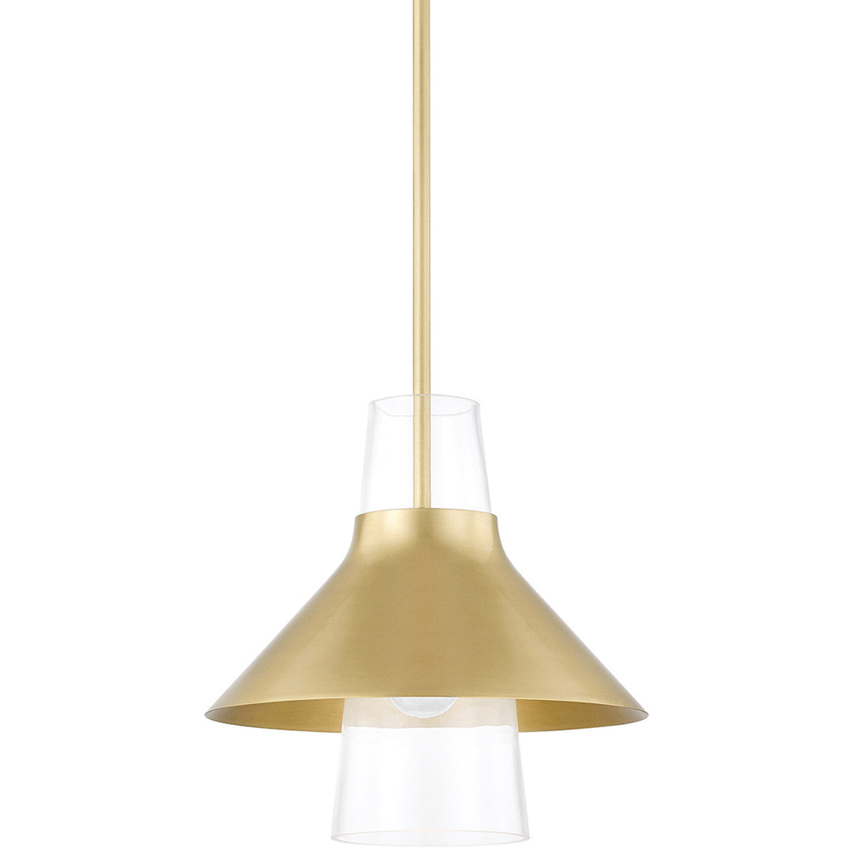 Mitzi 1 Light Pendant in Aged Brass H404701S-AGB