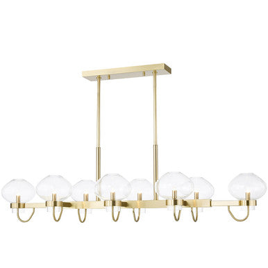 Mitzi 8 Light Linear in Aged Brass H408908-AGB