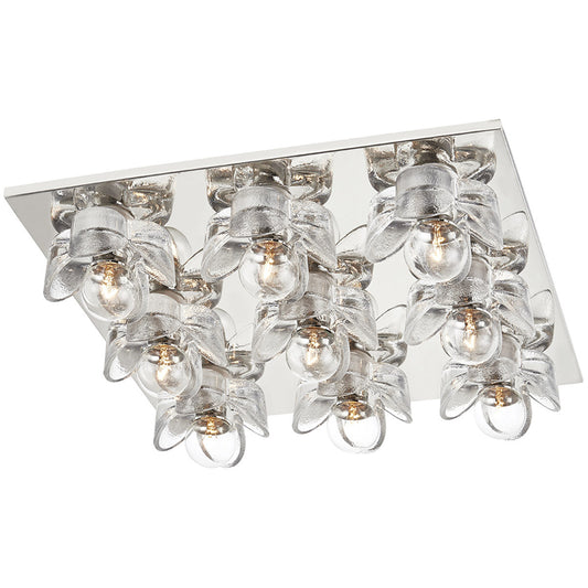 Mitzi 9 Light Flush Mount in Polished Nickel H410509-PN