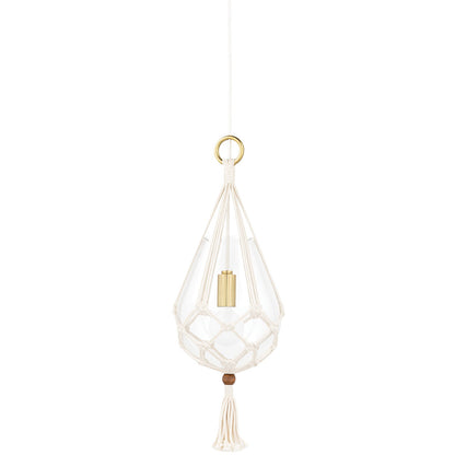 Mitzi 1 Light Pendant in Aged Brass H411701S-AGB