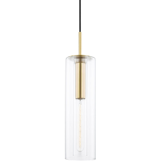 Mitzi 1 Light Pendant in Aged Brass H415701B-AGB