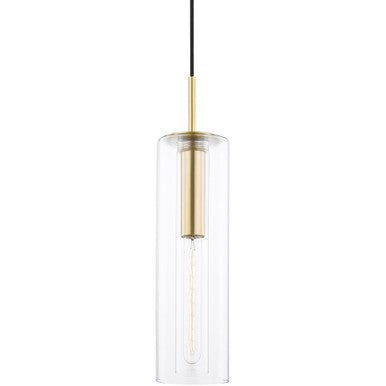 Mitzi 1 Light Pendant in Aged Brass H415701B-AGB