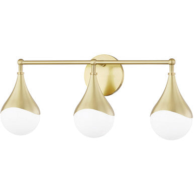 Mitzi 3 Light Bath and Vanity in Aged Brass H416303-AGB