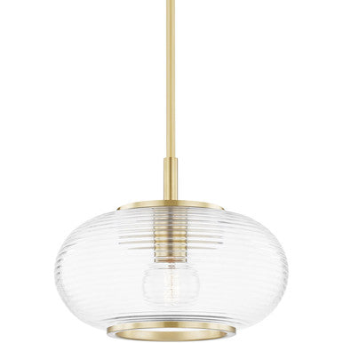 Mitzi 1 Light Pendant in Aged Brass H418701-AGB