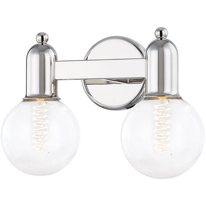 Mitzi 2 Light Bath and Vanity in Polished Nickel H419302-PN