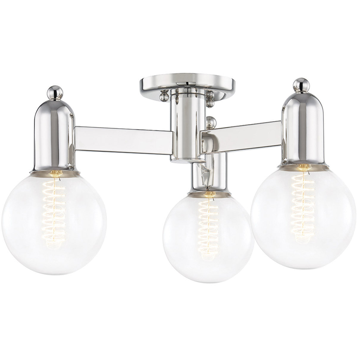 Mitzi 3 Light Semi Flush in Polished Nickel H419603-PN