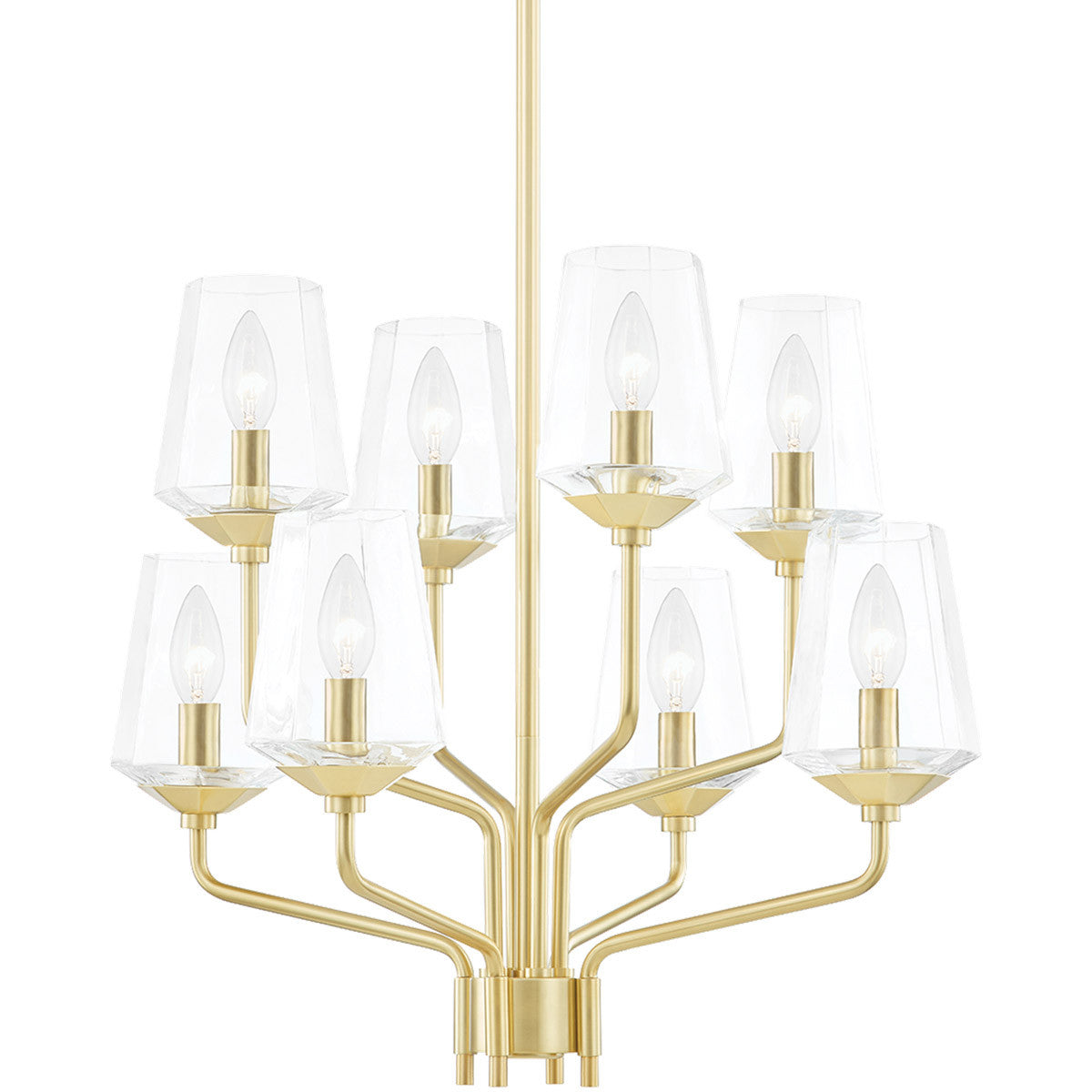 Mitzi 8 Light Chandelier in Aged Brass H420808-AGB