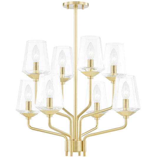 Mitzi 8 Light Chandelier in Aged Brass H420808-AGB