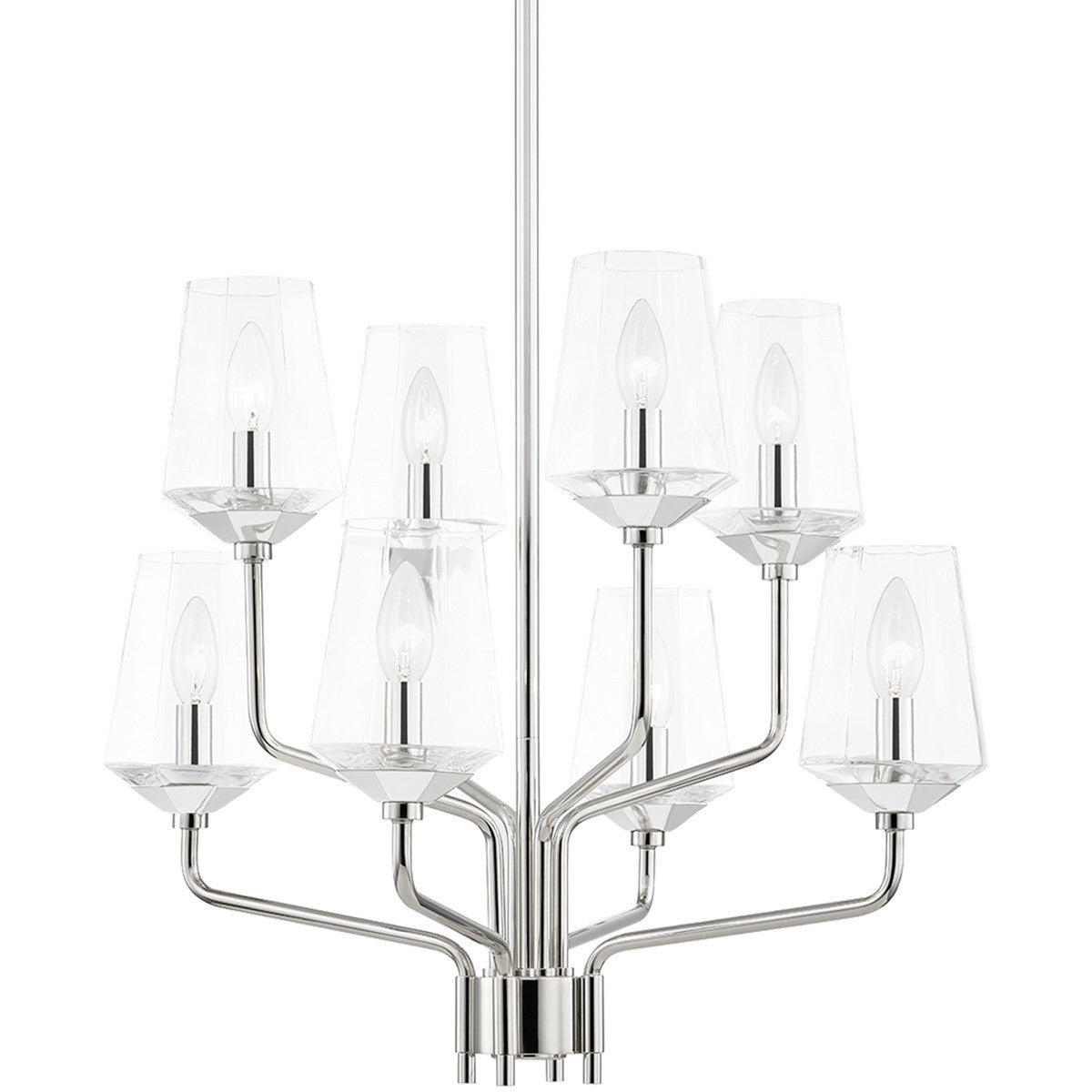 Mitzi 8 Light Chandelier in Polished Nickel H420808-PN