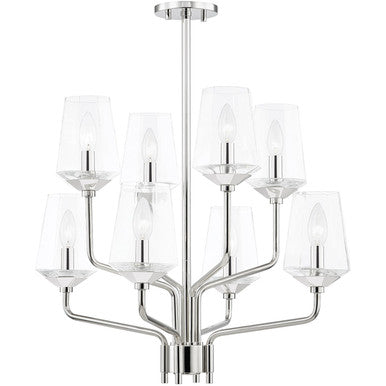 Mitzi 8 Light Chandelier in Polished Nickel H420808-PN