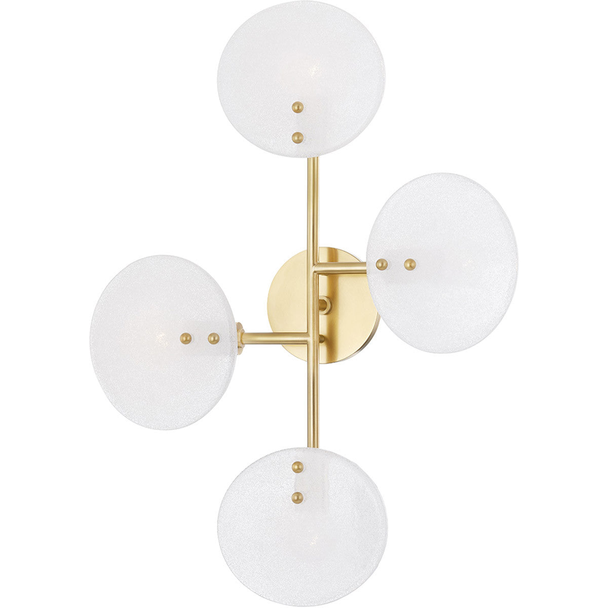 Mitzi 4 Light Semi Flush in Aged Brass H428604-AGB