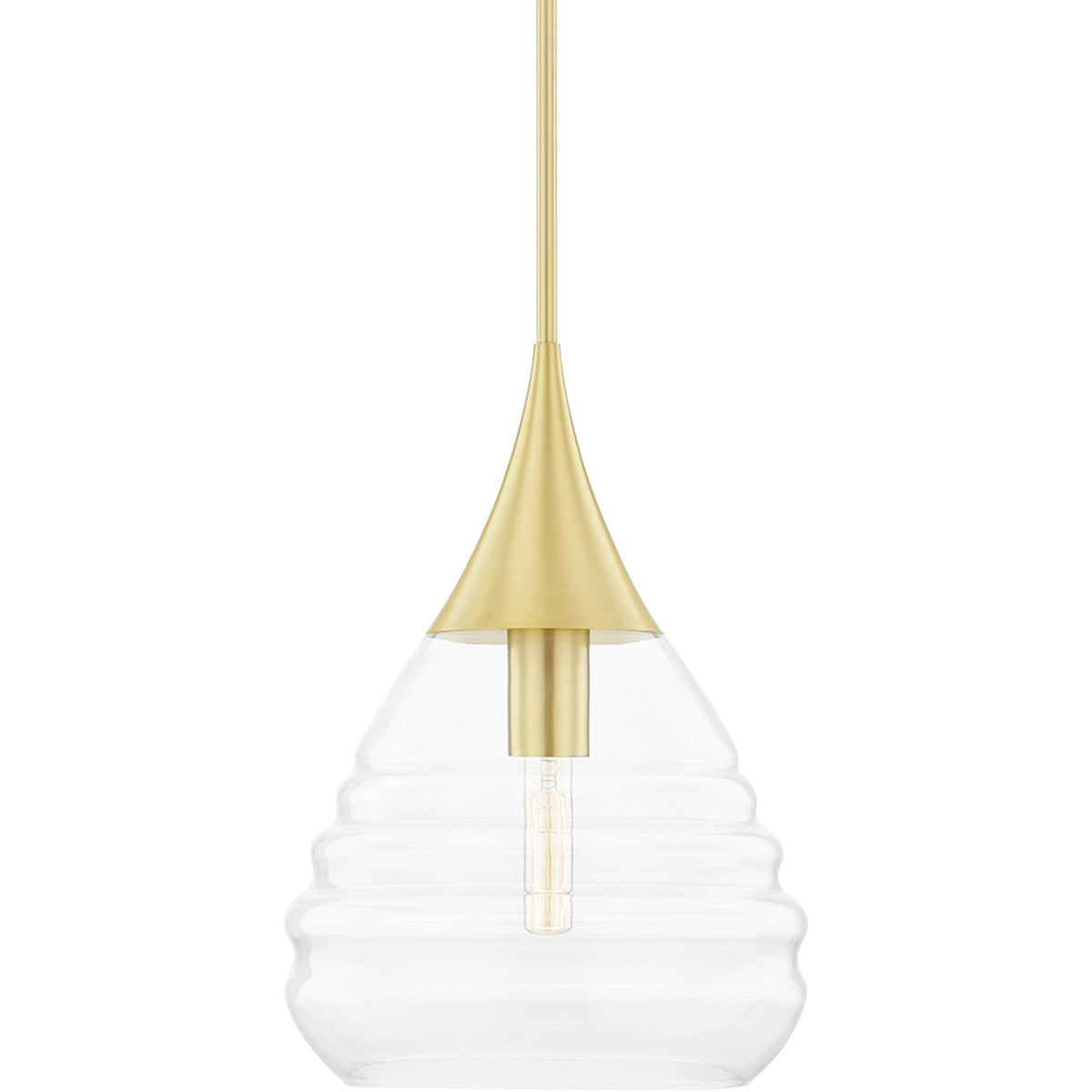 Mitzi 1 Light Pendant in Aged Brass H431701L-AGB