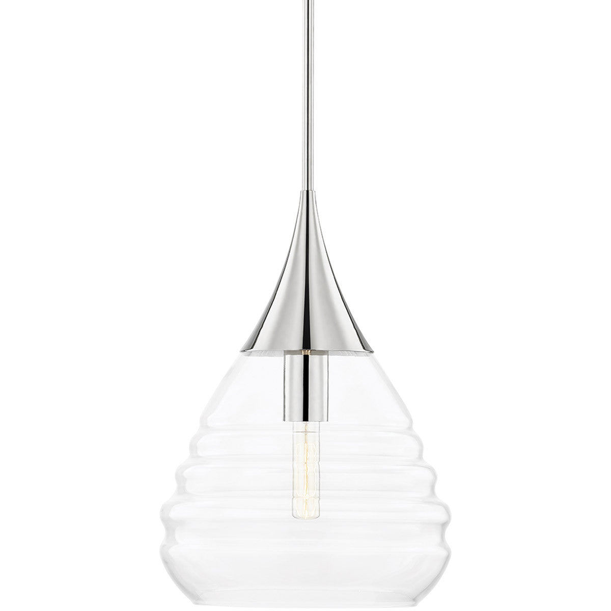 Mitzi 1 Light Pendant in Polished Nickel H431701L-PN