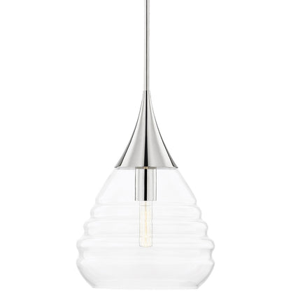 Mitzi 1 Light Pendant in Polished Nickel H431701L-PN