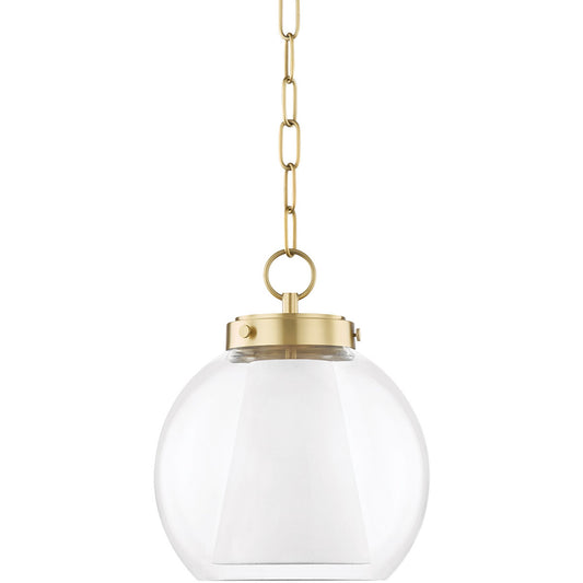 Mitzi 1 Light Pendant in Aged Brass H457701S-AGB