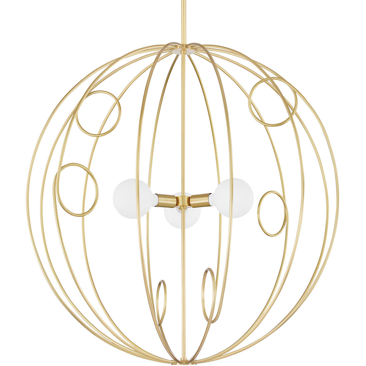 Mitzi 3 Light Pendant in Aged Brass H485701L-AGB