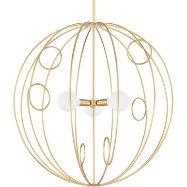 Mitzi 3 Light Pendant in Aged Brass H485701L-AGB