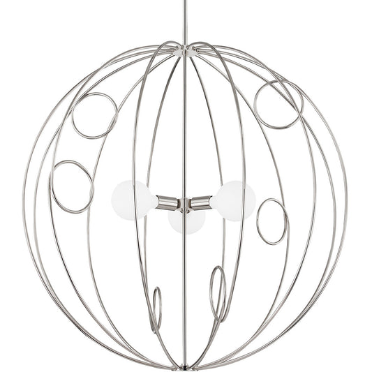 Mitzi 3 Light Chandelier in Polished Nickel H485701L-PN