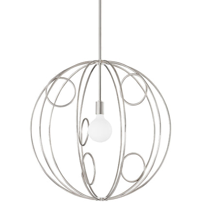 Mitzi 1 Light Pendant in Polished Nickel H485701M-PN