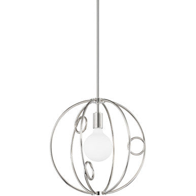 Mitzi 1 Light Pendant in Polished Nickel H485701S-PN