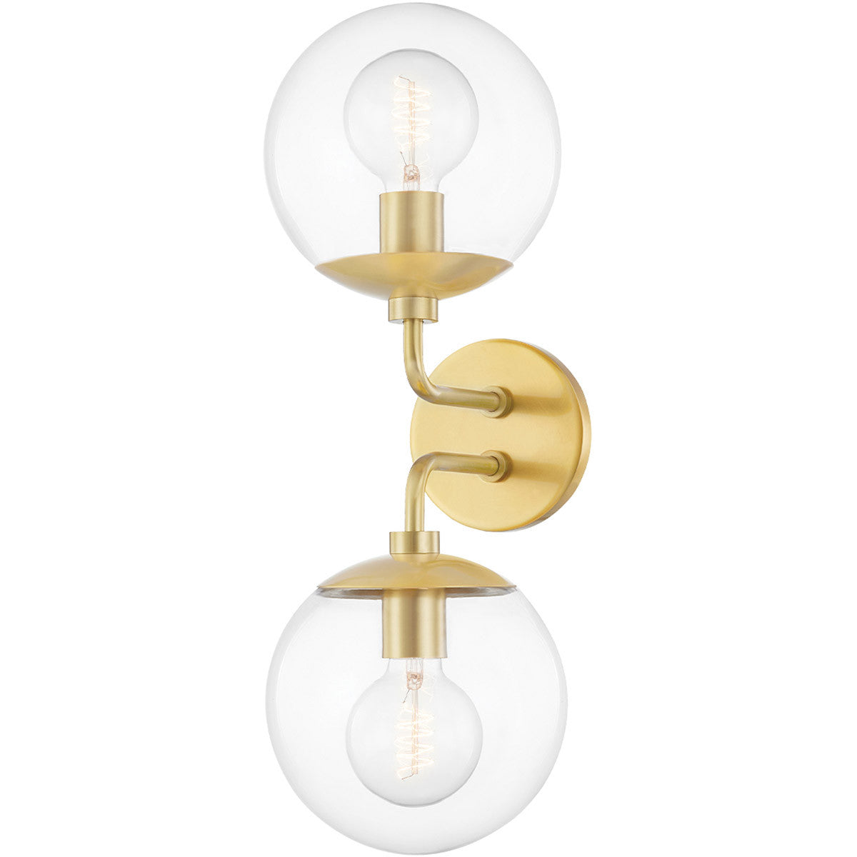 Mitzi 2 Light Wall Sconce in Aged Brass H503102-AGB