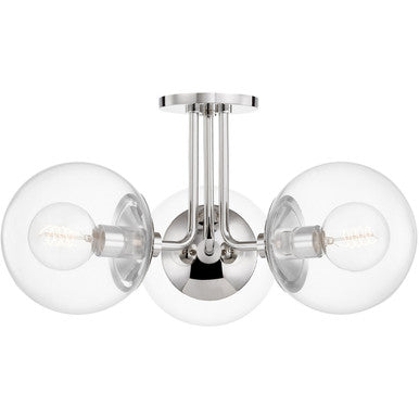 Mitzi 3 Light Semi Flush in Polished Nickel H503603-PN