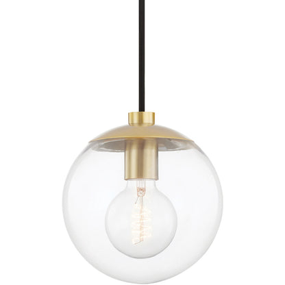 Mitzi 1 Light Pendant in Aged Brass H503701-AGB