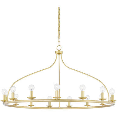 Mitzi 15 Light Chandelier in Aged Brass H511815-AGB