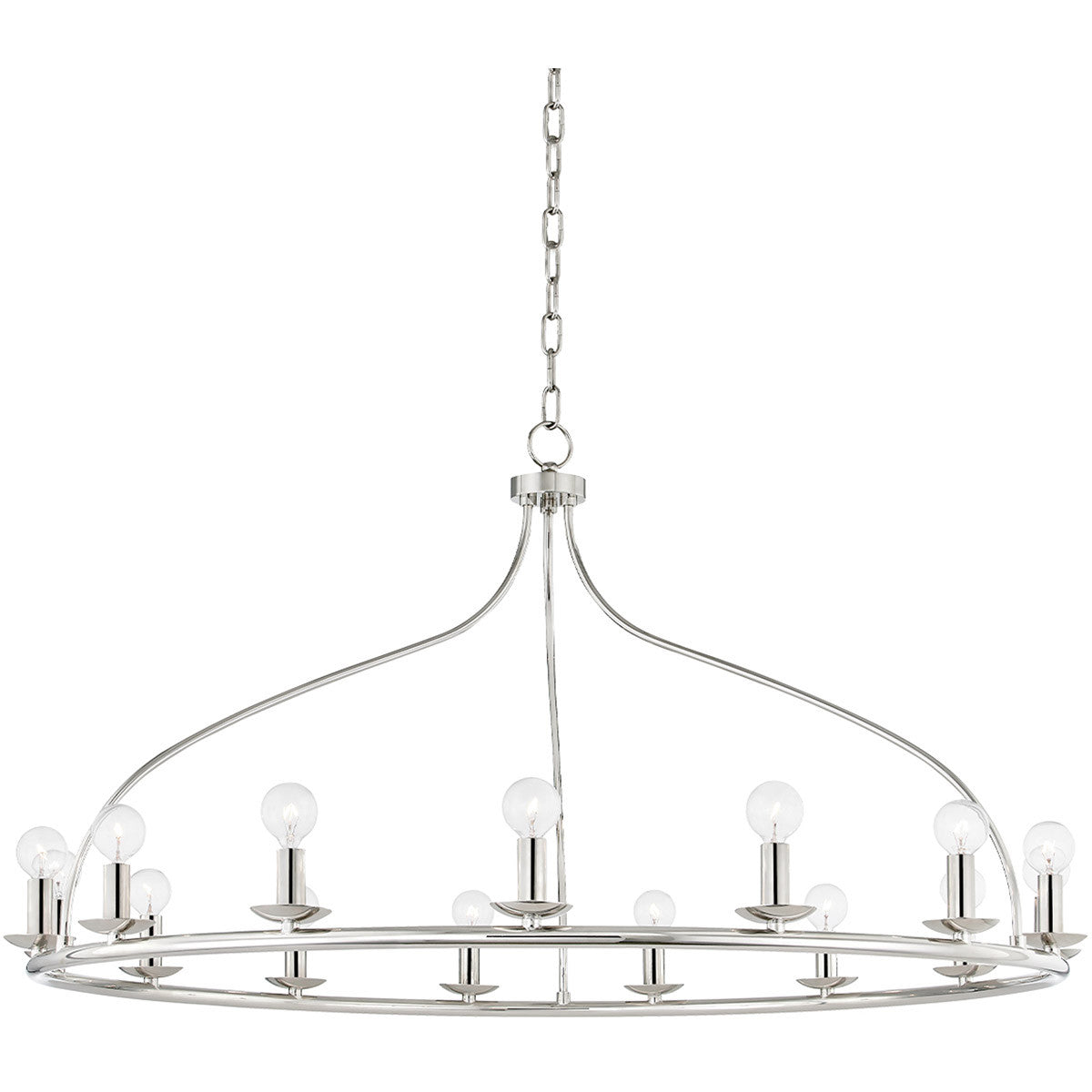 Mitzi 15 Light Chandelier in Polished Nickel H511815-PN