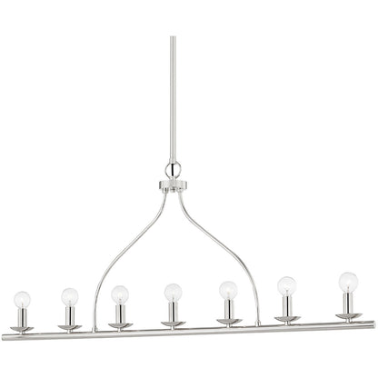 Mitzi 7 Light Linear in Polished Nickel H511907-PN