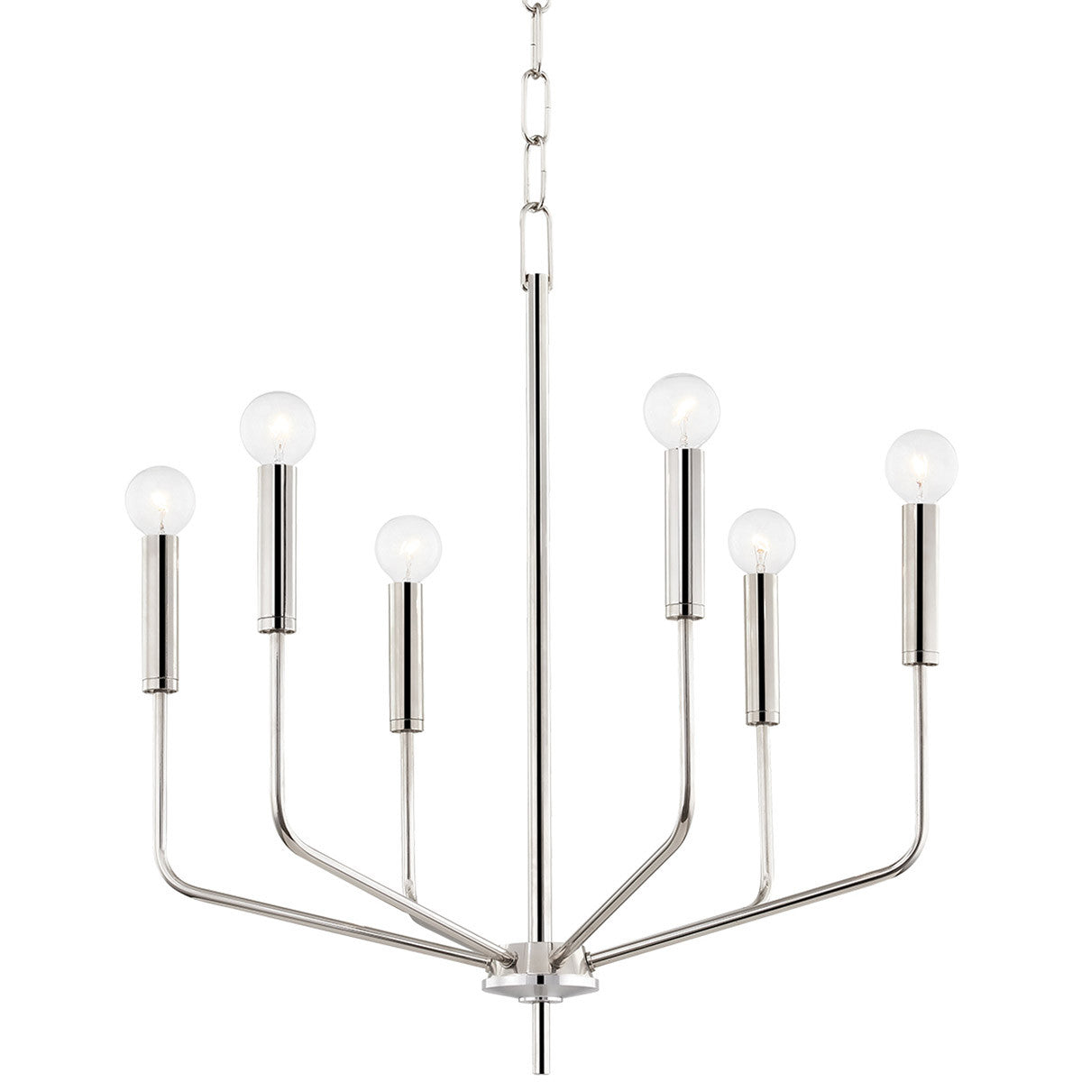 Mitzi 6 Light Chandelier in Polished Nickel H516806-PN