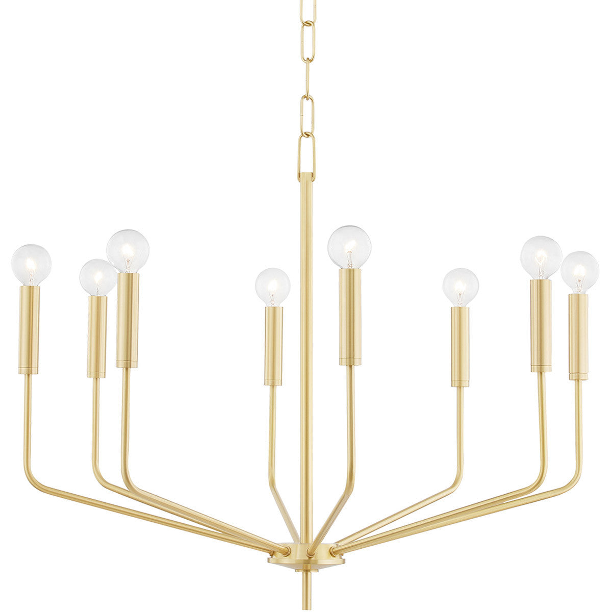 Mitzi 8 Light Chandelier in Aged Brass H516808-AGB