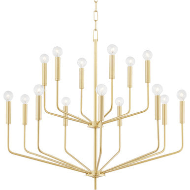 Mitzi 15 Light Chandelier in Aged Brass H516815-AGB