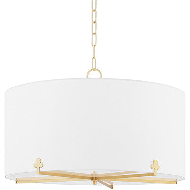 Mitzi 5 Light Chandelier in Aged Brass H519805-AGB