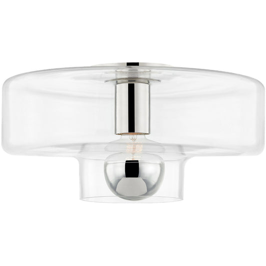 Mitzi 1 Light Flush Mount in Polished Nickel H524501-PN