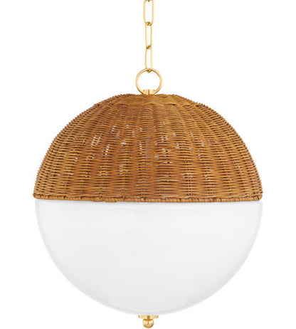 Mitzi 1 Light Large Pendant in Aged Brass H603701L-AGB