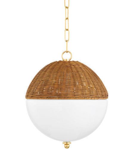 Mitzi 1 Light Small Pendant in Aged Brass H603701S-AGB