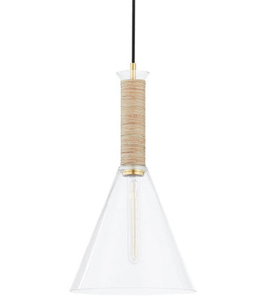 Mitzi 1 Light Pendant in Aged Brass H622701S-AGB