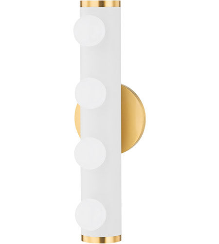 Mitzi 4 Light Bath Bracket in Aged Brass H631304-AGB/TWH