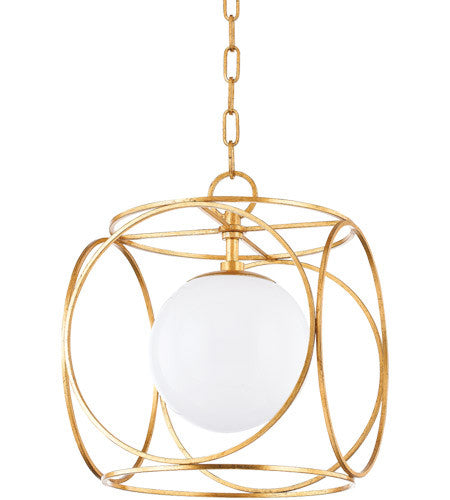 Mitzi 1 Light Small Pendant in Vintage Gold Leaf H632701S-VGL