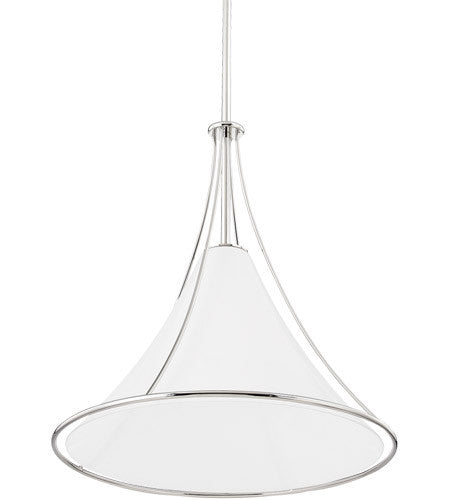 Mitzi 1 Light Large Pendant in Polished Nickel H645701L-PN