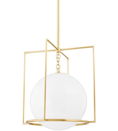 Mitzi 1 Light Pendant in Aged Brass H648701L-AGB